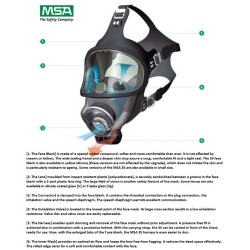 MSA 3S volgelaat gasmasker