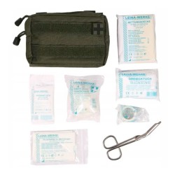 Compact 25-piece first aid kit for emergency use, bandage set