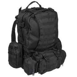 Prepper Defense Pack Assembly back pack rugzak groot hoofdvak met binnen vak voorvak en 2 afneembare zijvakken