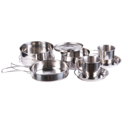 Cook Set Stainless Steel 8 pcs camping outdoor cookware set